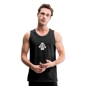 aspie Hoods Up, Volume Down, Lights Out Men's Premium Tank