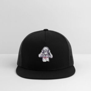 aspie Hoods Up, Volume Down, Lights Out Trucker Hat
