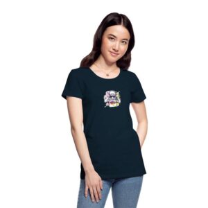 aspie merch Hoods Up, Volume Down, paint out Women's Premium T-Shirt