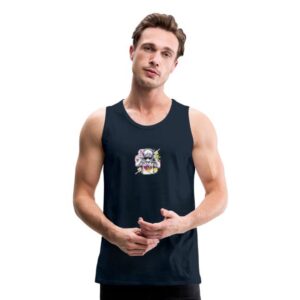 aspie merch Hoods Up, Volume Down, paint out Men's Premium Tank