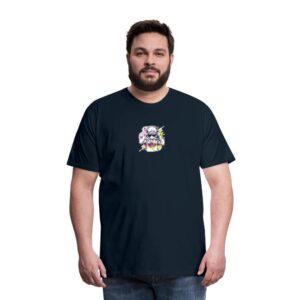 aspie merch Hoods Up, Volume Down, paint out Men's Premium T-Shirt