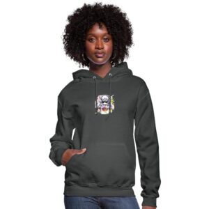 aspie merch Hoods Up, Volume Down, paint out Women's Hoodie