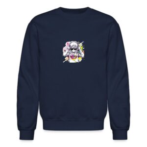 aspie merch Hoods Up, Volume Down, paint out Unisex Crewneck Sweatshirt