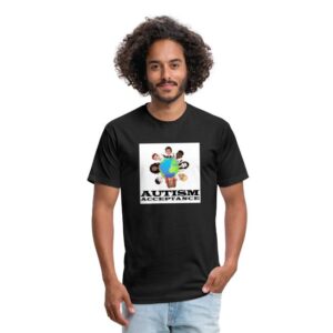 Autism Acceptance #2 Men’s Fitted Poly/Cotton T-Shirt
