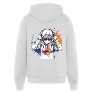 Autism Acceptance Hoods Up Volume Down Lights Out3 Bella + Canvas Unisex Full Zip Hoodie