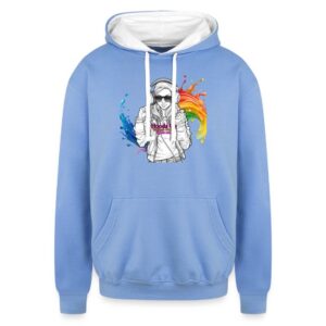 Autism Awareness Hoods Up Volume Down Lights Out 7 Unisex Contrast Hoodie