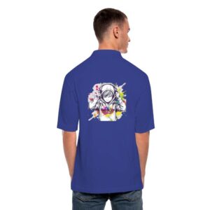 Autism Acceptance Hoods Up Volume Down Lights Out5 Men's Pique Polo Shirt