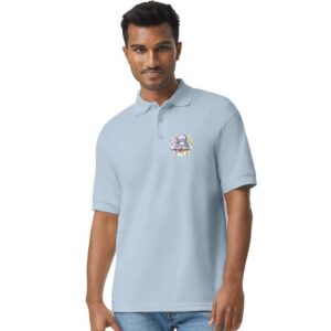 Autism Acceptance Hoods Up Volume Down Lights Out5  Gildan Unisex 50/50 Jersey Polo