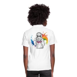 Autism Awareness Hoods Up Volume Down Lights Out 7 Women's Pique Polo Shirt