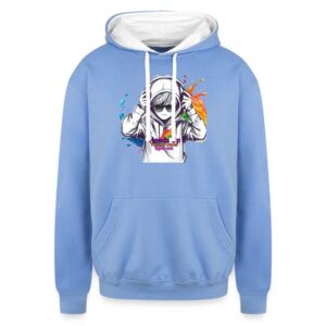 Autism Awareness Hoods Up Volume Down Lights Out 4 Unisex Contrast Hoodie