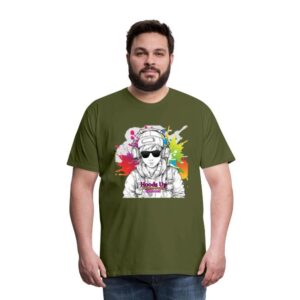 Hoods Up, Volume Down, Lights Out Design #5 Men's Premium T-Shirt