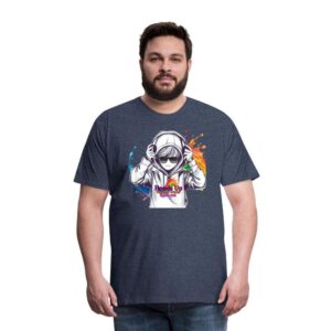 Hoods Up, Volume Down, Lights Out Design #4 Men's Premium T-Shirt
