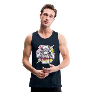 Hoods Up, Volume Down, Lights Out Design #3 Men's Premium Tank