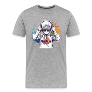 Autism Awareness Hoods Up Volume Down Lights Out 4 Men's Premium Organic T-Shirt