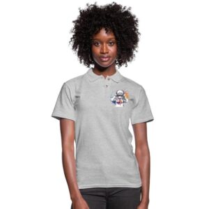 Autism Awareness Hoods Up Volume Down Lights Out 4  Women's Pique Polo Shirt