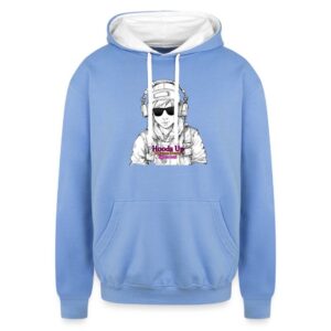 Autism Acceptance Hoods Up Volume Down Lights Out2 Unisex Contrast Hoodie