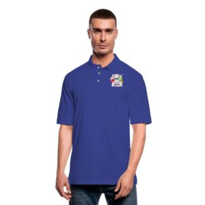 Autism Awareness Hoods Up Volume Down Lights Out 5 Men's Pique Polo Shirt