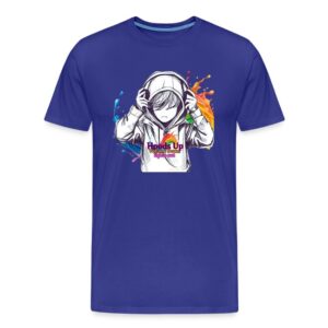 Hoods Up Volume Down Lights Out Autism Awareness 1 Men's Premium Organic T-Shirt