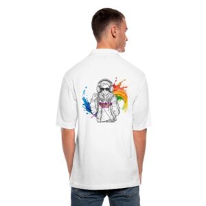 Autism Acceptance Hoods Up Volume Down Lights Out1 Men's Pique Polo Shirt
