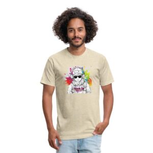 Autism Acceptance Hoods Up Volume Down Lights Out5 Men’s Fitted Poly/Cotton T-Shirt