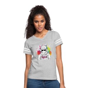 Autism Acceptance Hoods Up Volume Down Lights Out5 Women's V-Neck Football Tee
