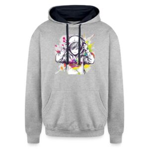 Autism Awareness Hoods Up Volume Down Lights Out 3 Unisex Contrast Hoodie