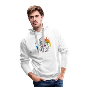 Hoods Up, Volume Down, Lights Out Series Design #7 Men's Premium Hoodie