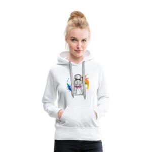Hoods Up, Volume Down, Lights Out Series Design #7 Women's Premium Hoodie