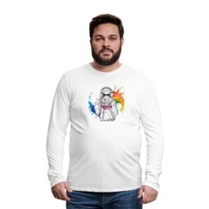 Hoods Up, Volume Down, Lights Out Series Design #7 Men's Premium Long Sleeve T-Shirt