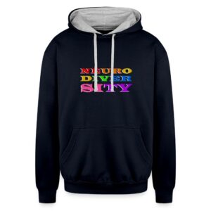 Neurodiversity - Color Unisex Contrast Hoodie