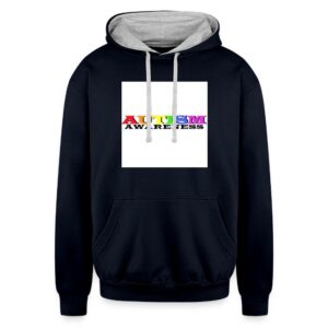 Autism Awareness #1 Unisex Contrast Hoodie