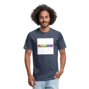 Autism Awareness #1 Men’s Fitted Poly/Cotton T-Shirt