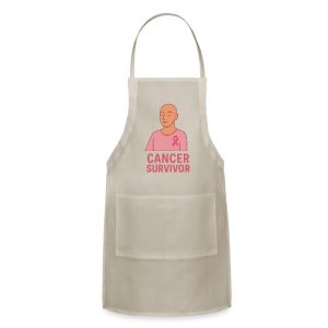 Cancer Survivor wearing a pink ribbon t-shirt