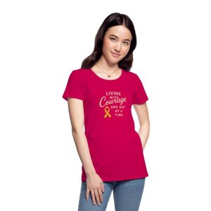 Living With Courage One Day At A Time Women's Premium T-Shirt