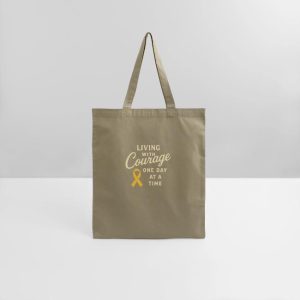 Living With Courage One Day At A Time Tote Bag