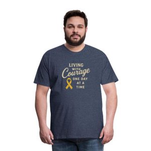 Living With Courage One Day At A Time Men's Premium T-Shirt