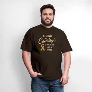 Living With Courage One Day At A Time Men's T-Shirt