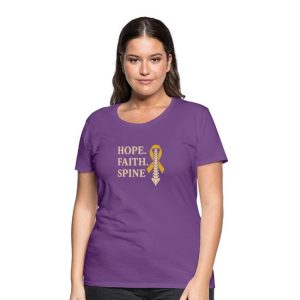 Hope Faith Spine Women's Premium T-Shirt