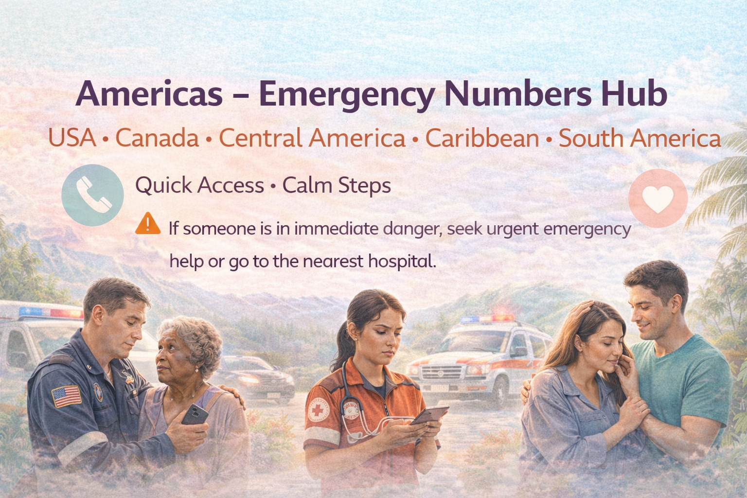 Americas – Emergency Directory A–Z banner