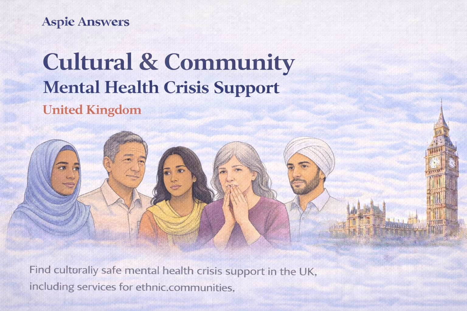 Cultural and community mental health crisis support in the United Kingdom