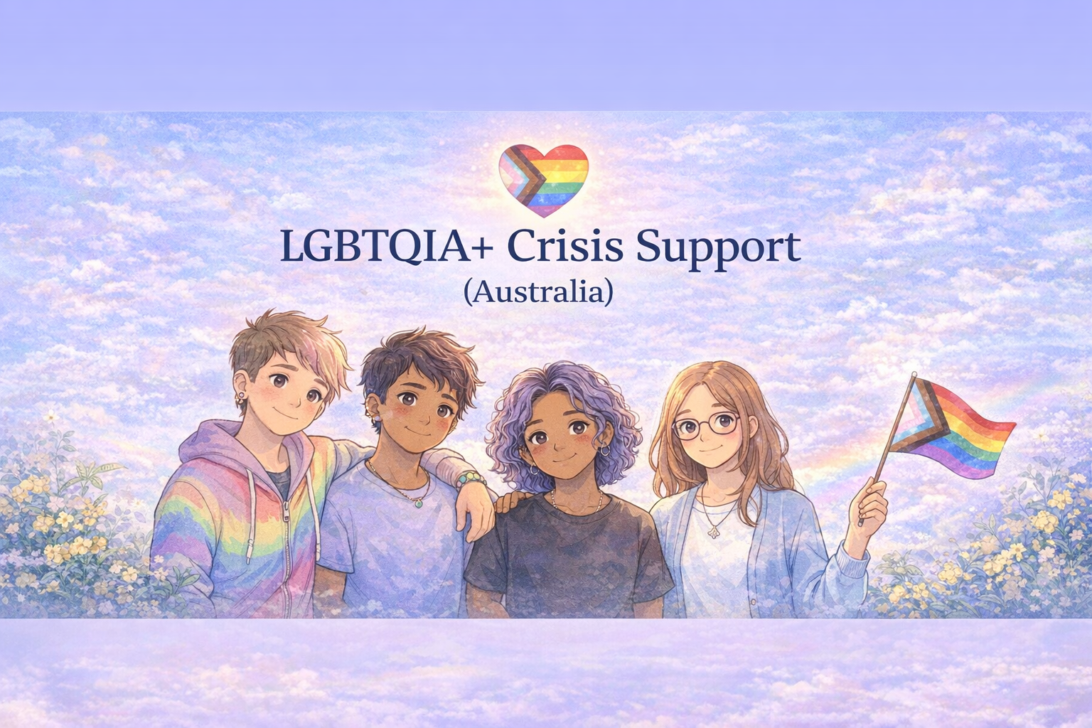 LGBTQIA+ Crisis Support (Australia) banner