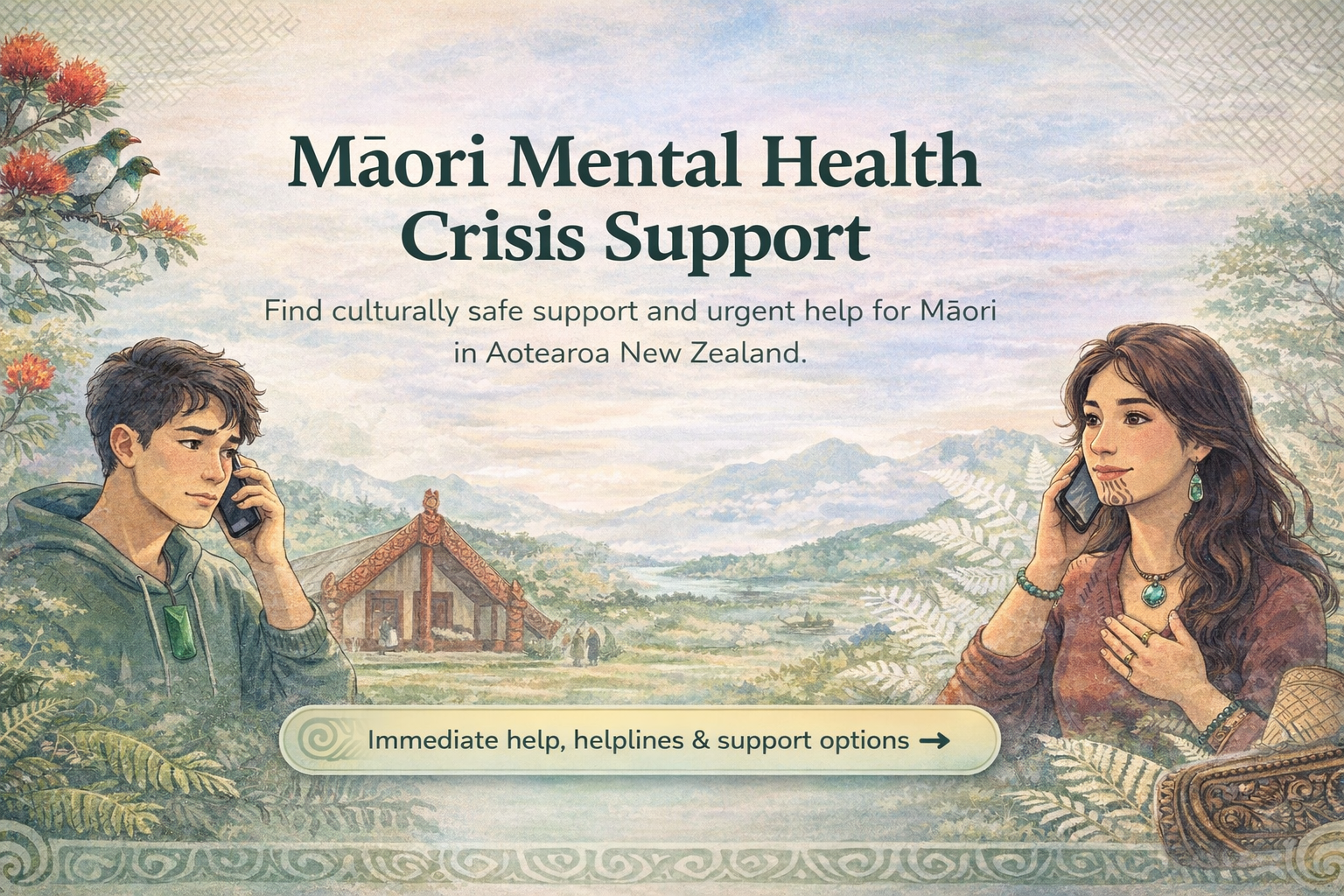 Māori Mental Health Crisis Support banner