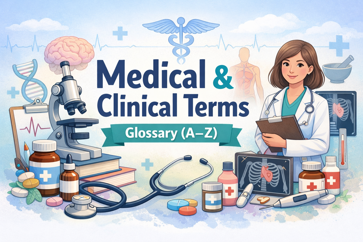 Medical and Clinical Terms Glossary A–Z banner