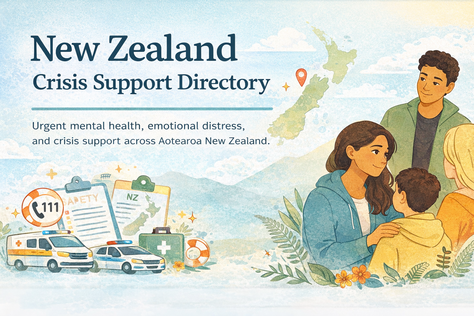 New Zealand Crisis Support Directory banner