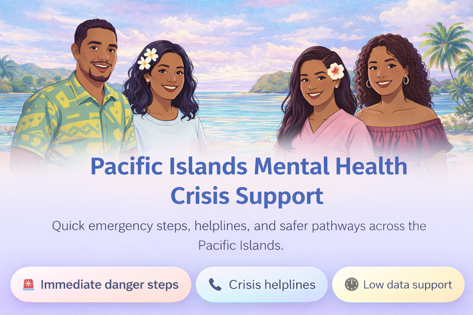 Pacific Islands Mental Health Crisis Support banner