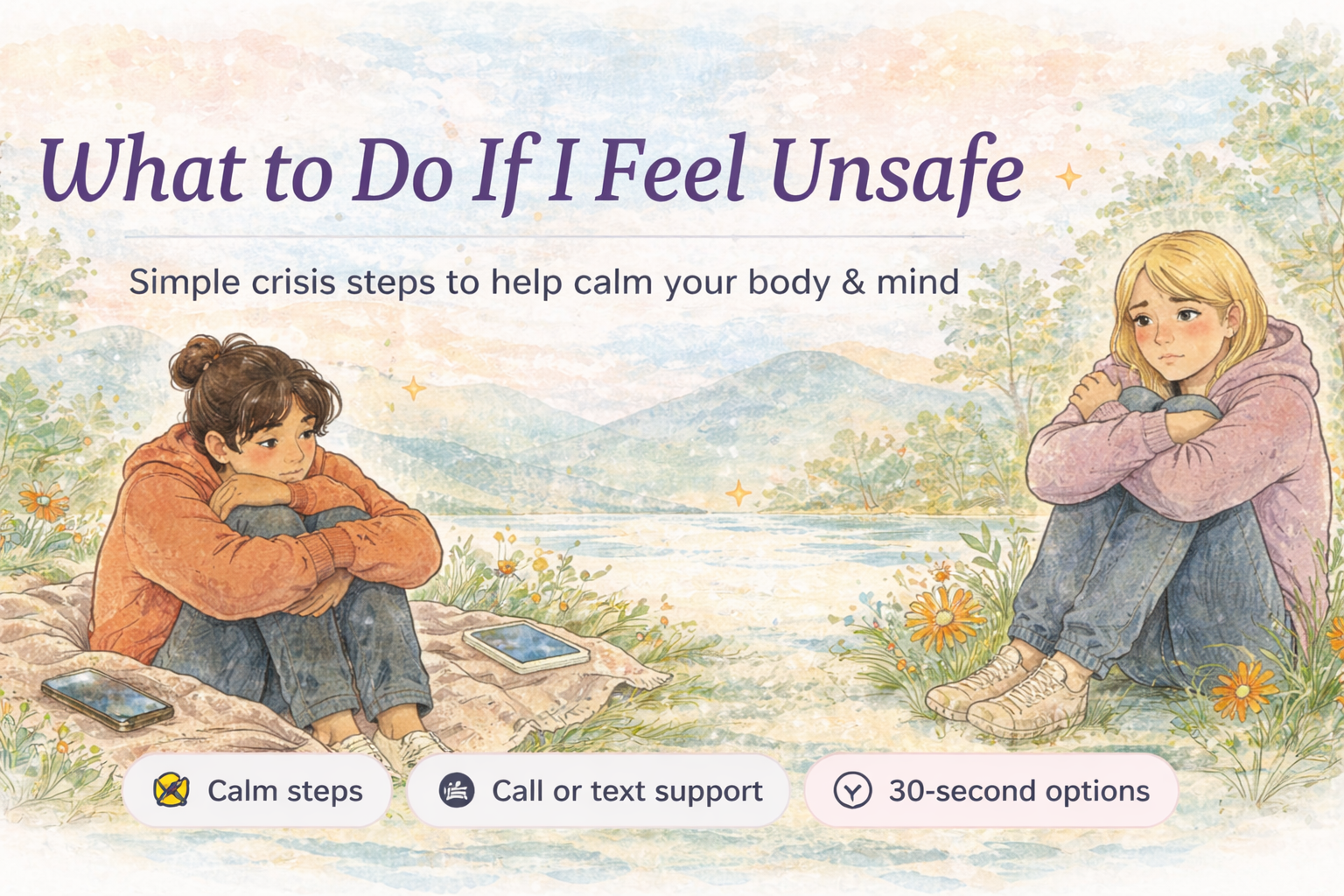 What to do if I feel unsafe — NZ crisis support banner