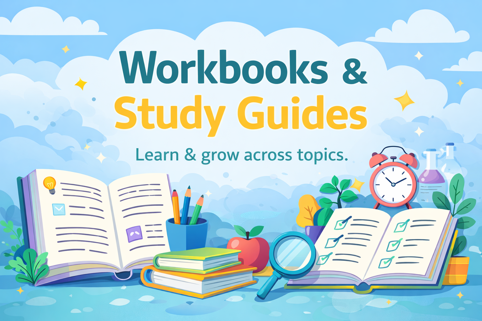 Workbooks and Study Guides for neurodivergent learning and wellbeing