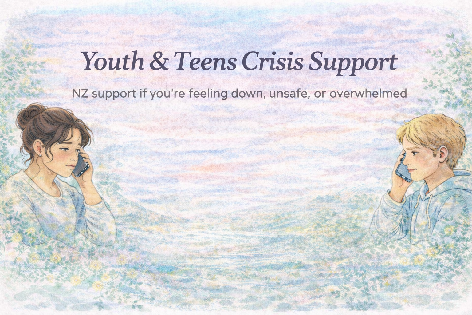 Youth and Teens Crisis Support NZ banner