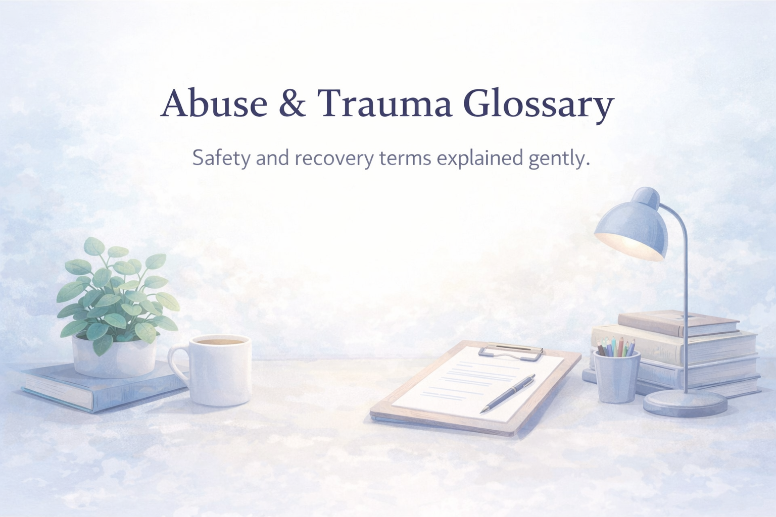 Abuse & Trauma Glossary banner - Aspie Answers