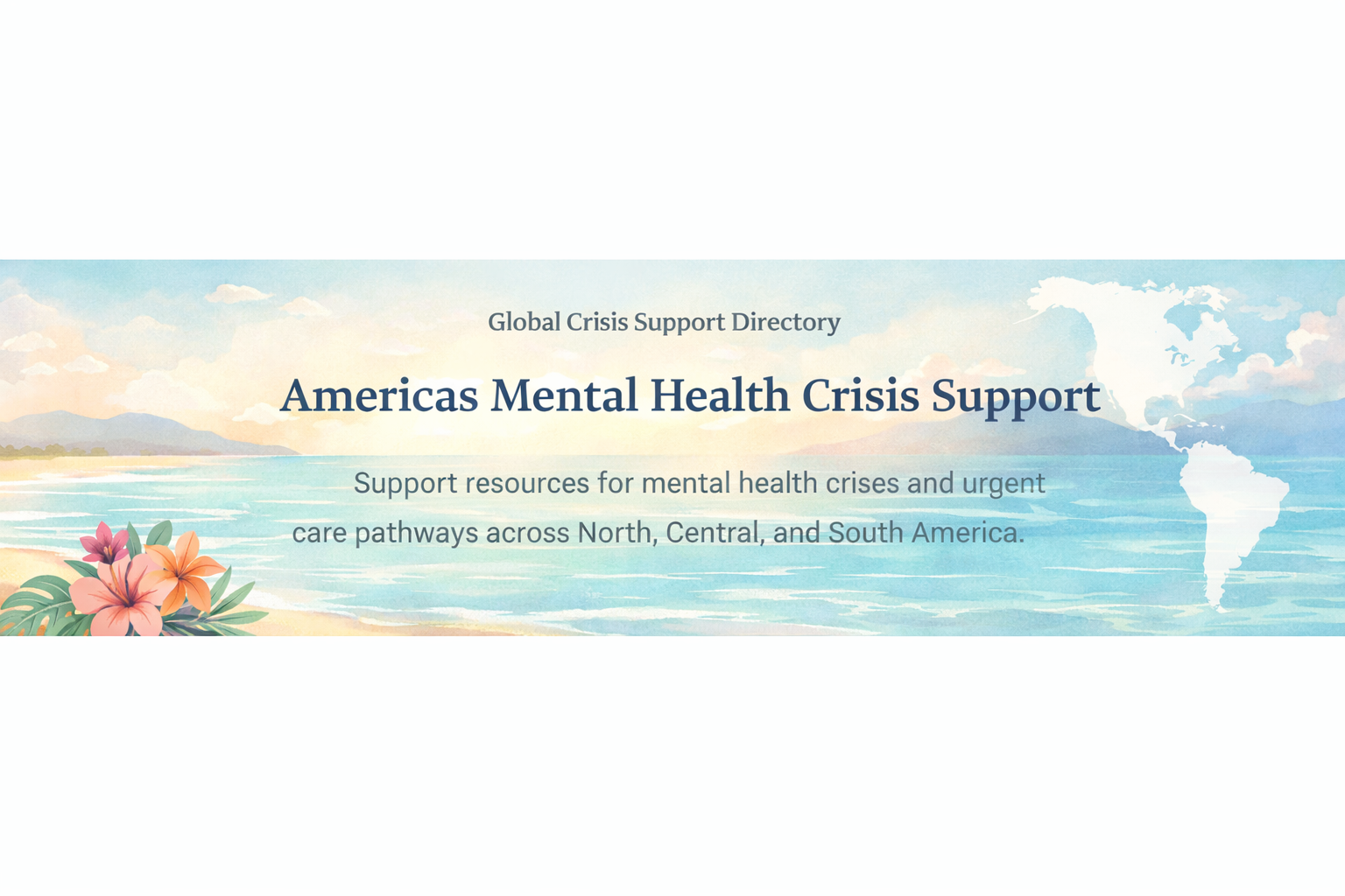 Americas Mental Health Crisis Support banner
